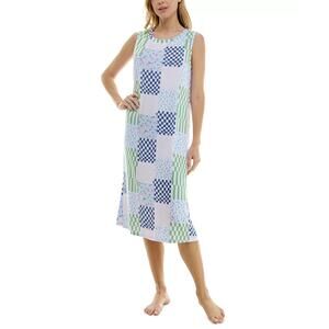 Roudelain Women's Printed Sleeveless Nightgown Multi Size S 1430